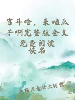 宫斗啥，来嗑瓜子啊完整版全文免费阅读